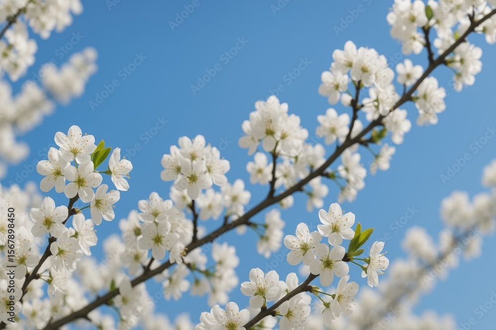 Snowy white plum blossom in full bloom Snowy white plum blossom in full bloom