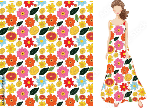print ready seamless pattern design for cloths