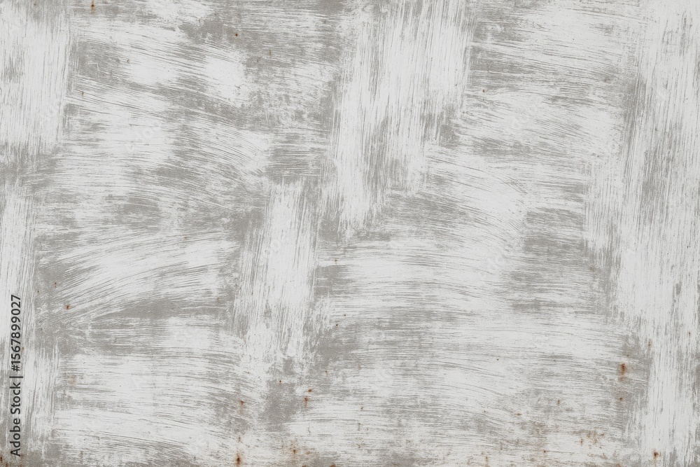Fototapeta premium Metal Sheet Background with White Stained Artwork