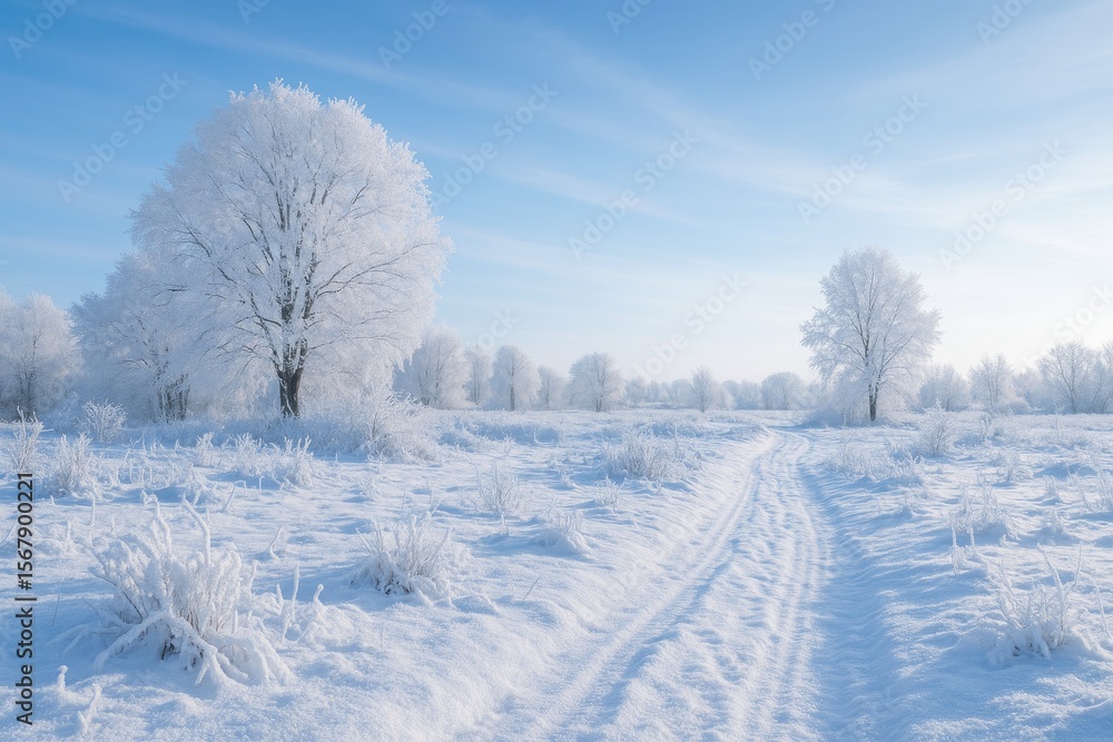 A chilly winter scene with icy surroundings A chilly winter scene with icy surroundings