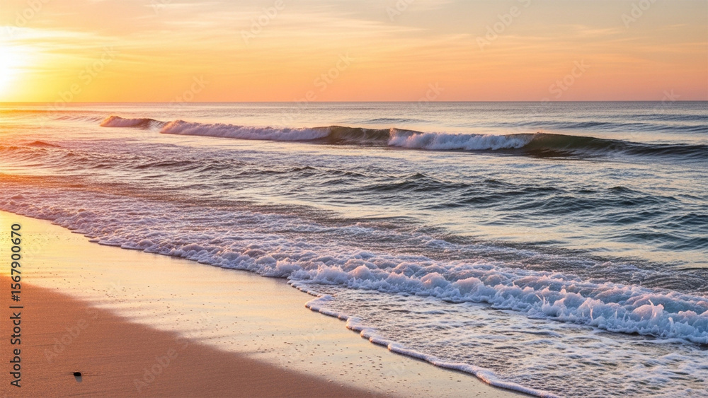 Fototapeta premium sunset on the beach