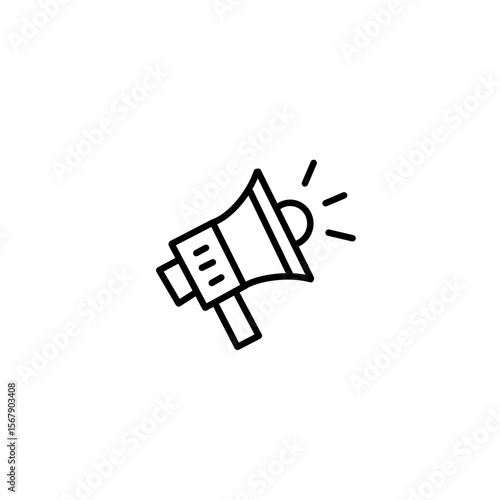 3d render of a waved service symbol on a white background loudspeaker icon