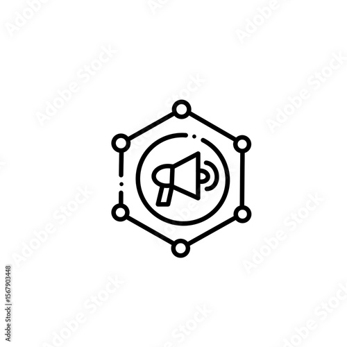 vector illustration of a loudspeaker 