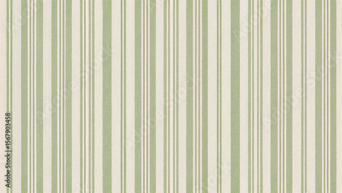 Sage Green Seamless Stripe Pattern , Ticking Stripes Fabric Repeat Background Vector