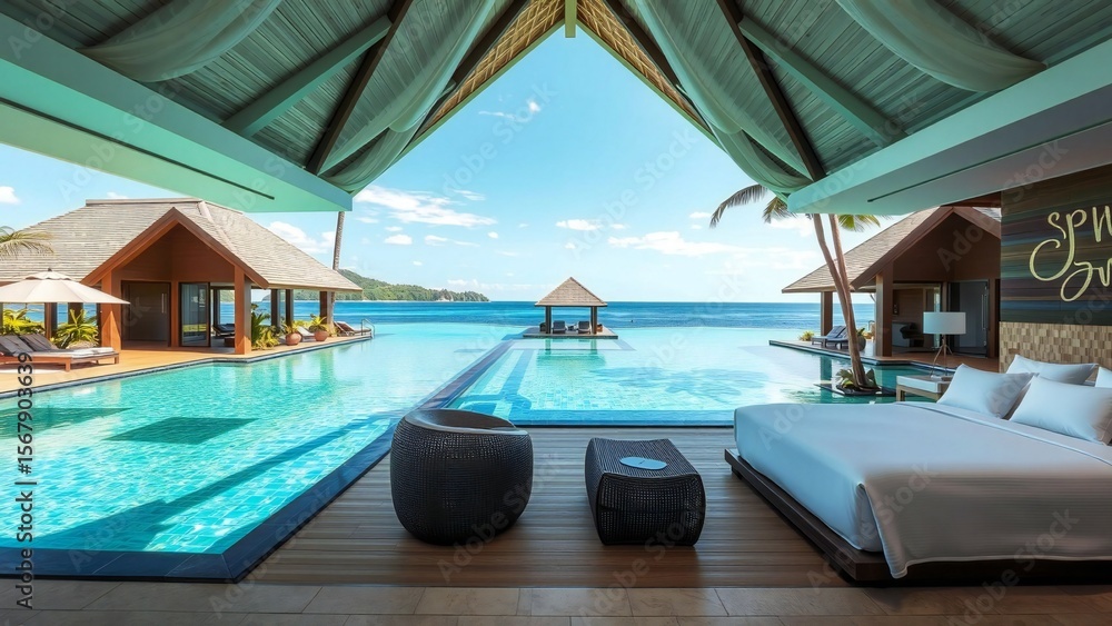 Fototapeta premium resort hotel