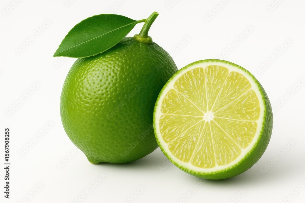 Tangy fresh lime flavor with a half slice presentation Tangy fresh lime flavor with a half slice presentation