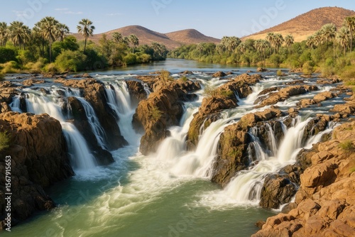 Majestic Cascade of Epupa River