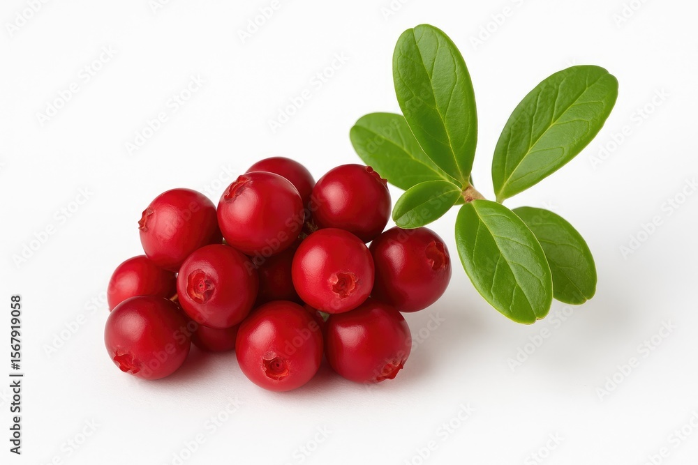 Obraz premium Freshly picked forest berry isolated on white background