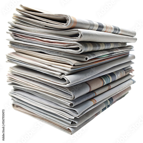 stack of newspapers