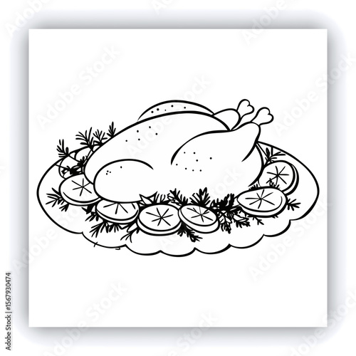 brazier. Fried eggplant, potatoes, peppers, tomatoes in pan. Vegetarian dish. View from above. Wooden background. Copy space