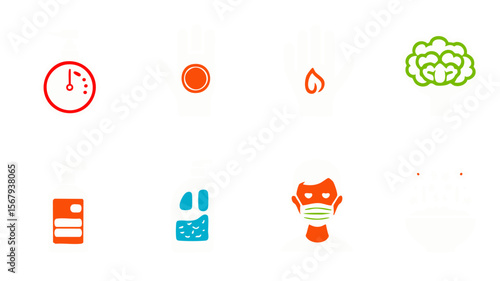 Hand hygiene sanitizer mask coronavirus prevention wash hands health safety protection time brain food
