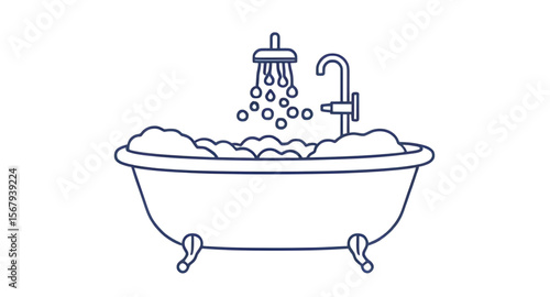 Bath tub, Bathtub icon, Bathroom tub, Vintage bath tub, Freestanding bath, Modern bathtub, Clawfoot tub, Soaking tub, Relaxing bath, White bathtub, Classic tub, Spa bathtub, Bath time, Tub with bubble