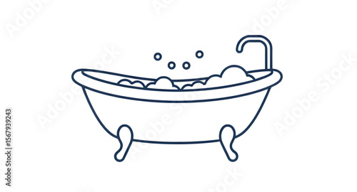 Bath tub, Bathtub icon, Bathroom tub, Vintage bath tub, Freestanding bath, Modern bathtub, Clawfoot tub, Soaking tub, Relaxing bath, White bathtub, Classic tub, Spa bathtub, Bath time, Tub with bubble