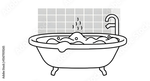 Bath tub, Bathtub icon, Bathroom tub, Vintage bath tub, Freestanding bath, Modern bathtub, Clawfoot tub, Soaking tub, Relaxing bath, White bathtub, Classic tub, Spa bathtub, Bath time, Tub with bubble