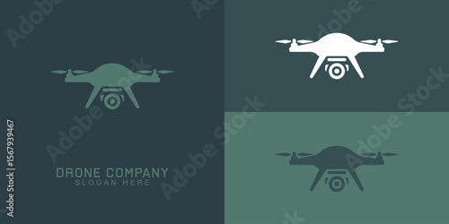 Aerial Drone Logo Set