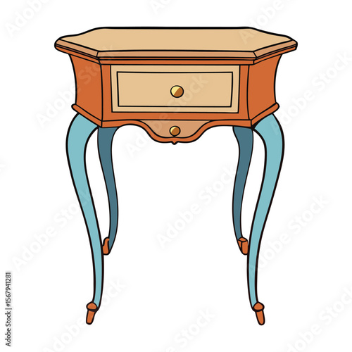 Elegant and timeless, this antique vintage side table features intricate woodwork, aged patina, and classic charm—perfect for adding character to any room.
