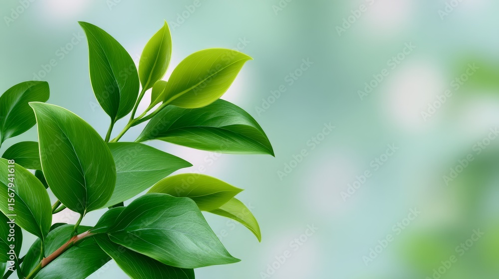 Business concept image featuring green leaves soft focus background nature environment relaxed viewpoint Business concept image featuring green leaves soft focus background nature environment relaxed viewpoint