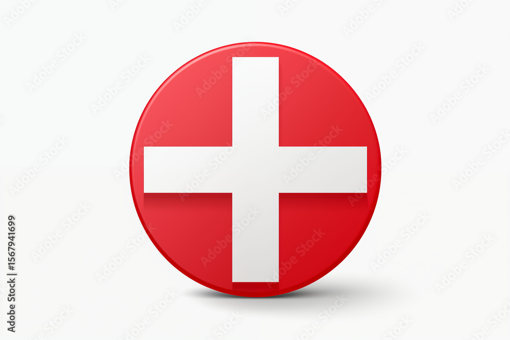 Fototapeta premium Symbol Icon Hospital White Background