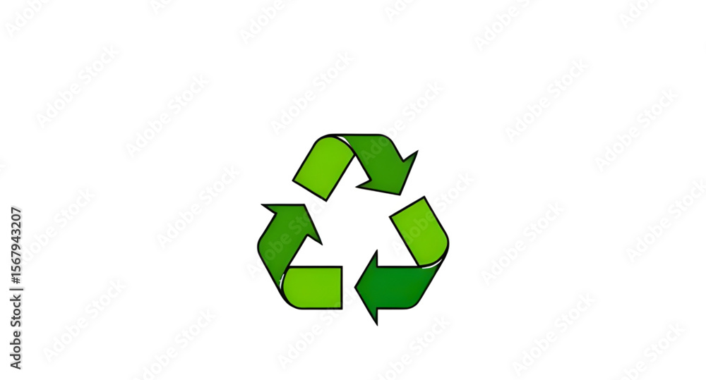 Obraz premium Recycling symbol, Recycle icon, Eco recycle logo, Green recycling icon, Sustainability symbol, Reuse reduce recycle, Recyclable materials icon, Environmental symbol, Recycled product icon, Eco-friendl