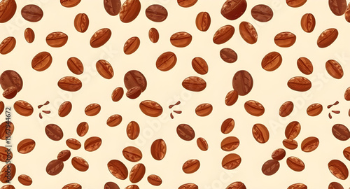 Seamless coffee pattern, Coffee beans pattern, Coffee cup pattern, Coffee shop background, Coffee repeat design, Coffee lover pattern, Coffee doodle pattern, Hot coffee pattern, Espresso pattern, Coff
