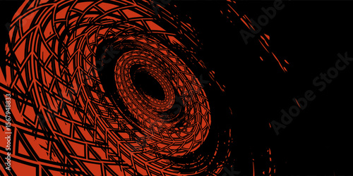 tire printing black silhouette isolated white background