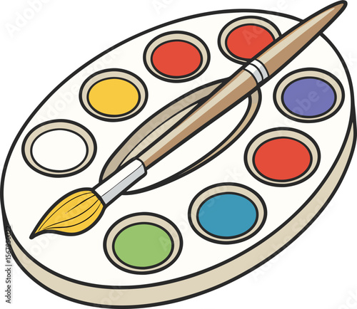 palette svg illustration