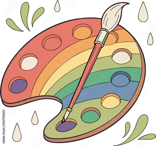 palette svg illustration