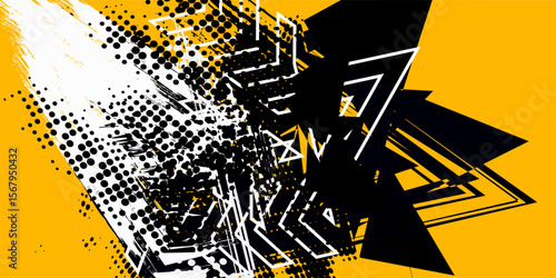 Set of grungy background frames with abstract tire tracks and chess flags for your rally design - vector illustration