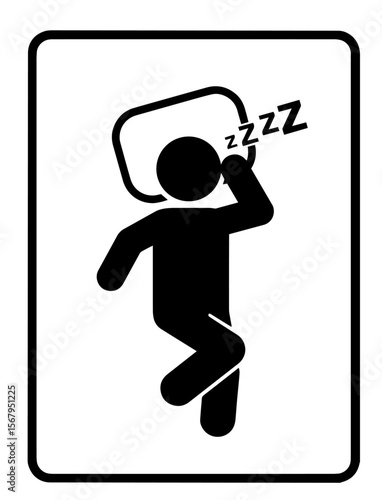 Sleeping person with pillow, ZZZ, rest, deep sleep, nighttime recovery, healthy lifestyle habits, commonly used for sleep hygiene, wellness, circadian rhythm regulation, energy restoration