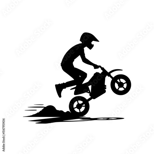man doing stunt silhouette , man doing stunt vector