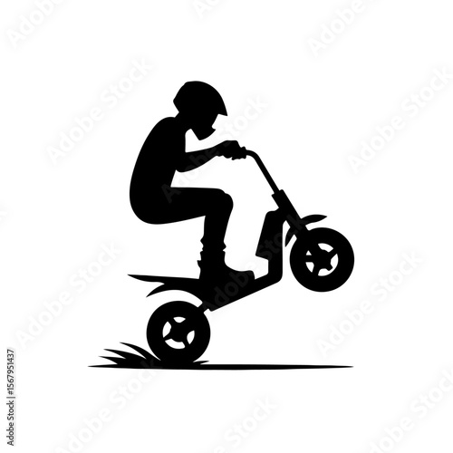 man doing stunt silhouette , man doing stunt vector