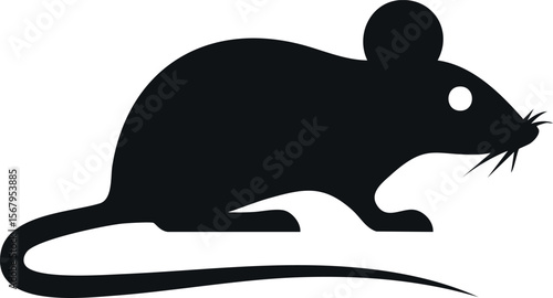 Mouse animal silhouette illustration
