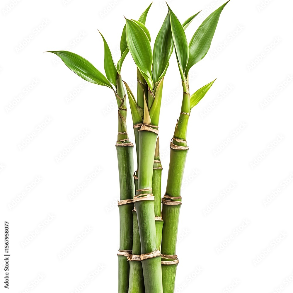 Fototapeta premium bamboo isolated on white