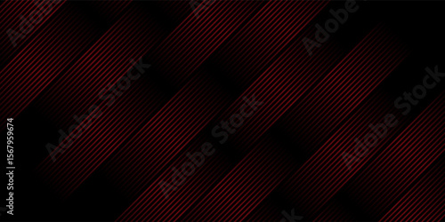 Abstract black and red stripes line gradient background for backdrop or presentation