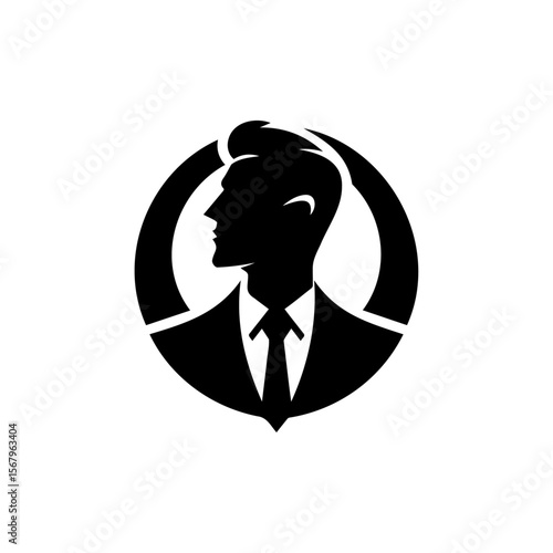 The Sophisticated Silhouette: A striking silhouette of a distinguished person in a business attire, set against a clean backdrop, embodying professionalism, style, and timeless elegance.