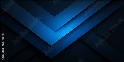 Abstract dark blue background with futuristic geometric pattern design, ideal for tech or business templates