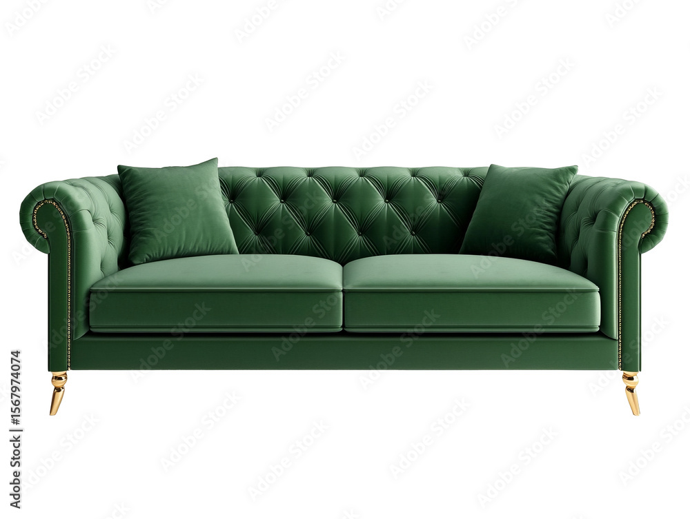 Obraz premium Luxury jade color sofa