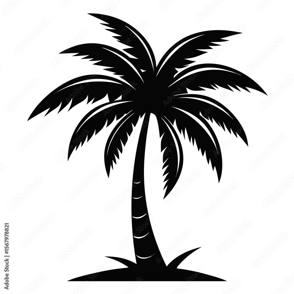 Obraz premium palm tree silhouette