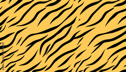 モダンでスタイリッシュなタイガーストライプ柄 虎柄
– Modern Bold Tiger Stripe Pattern in Orange and Black