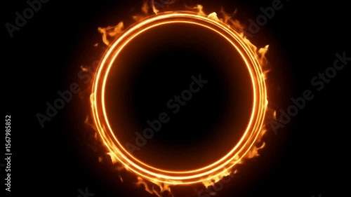 Abstract flame ring design