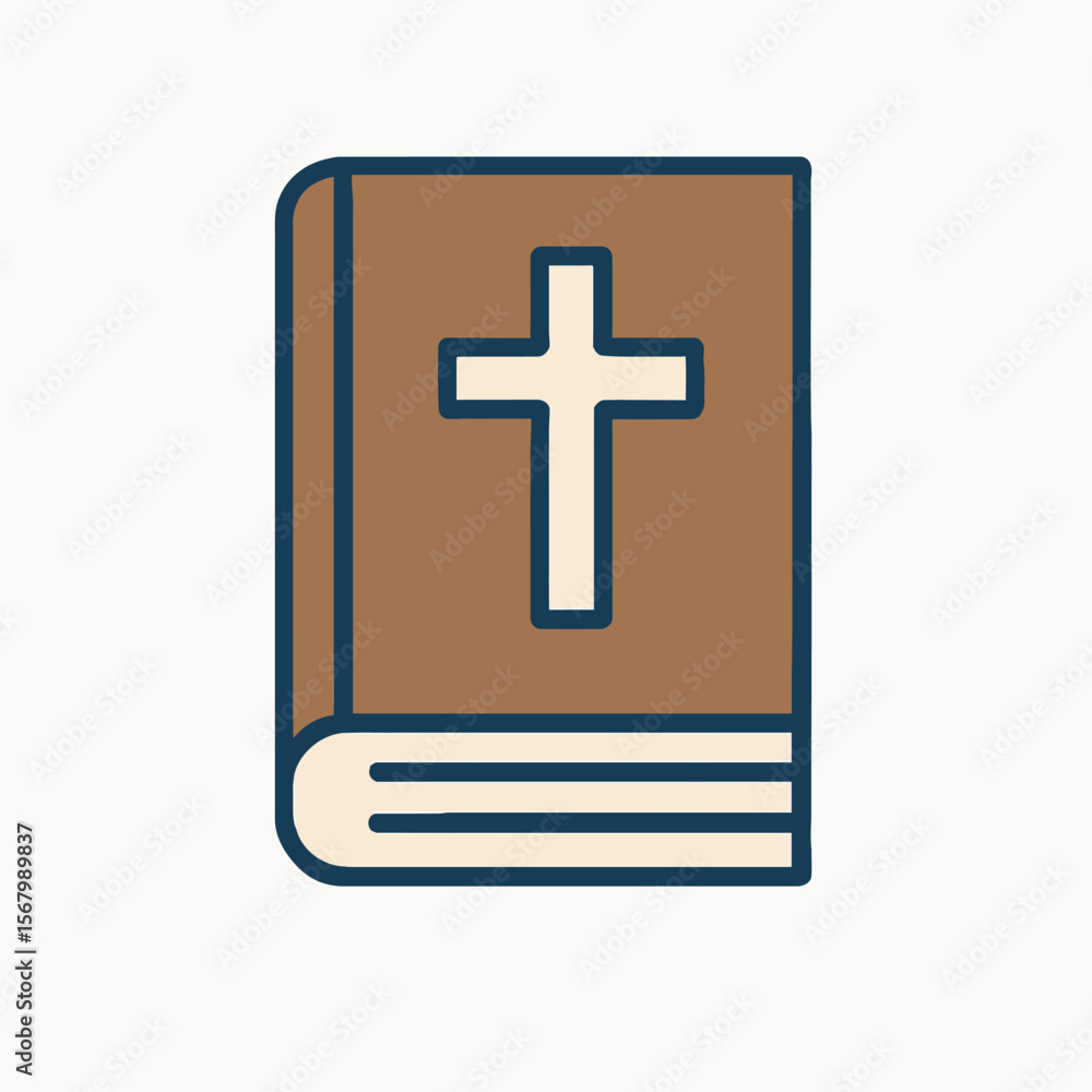 Illustrated Bible with Cross Design Illustrated Bible with Cross Design