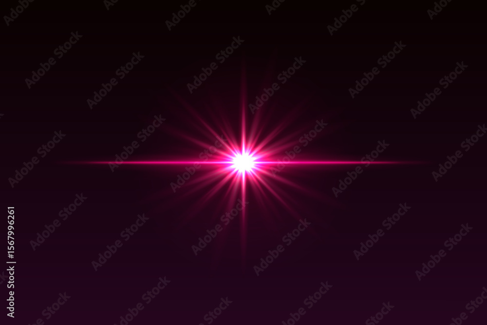 Obraz premium Intense central glow with symmetrical rays and soft edges. Bright light flash for lens effects or glowing transitions.