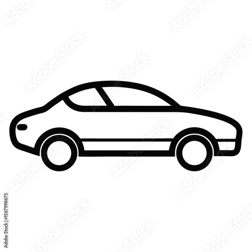 Car Outline: Transport Icon

