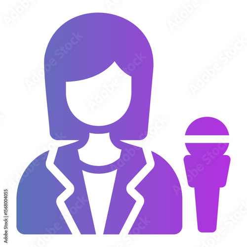news reporter Gradient icon