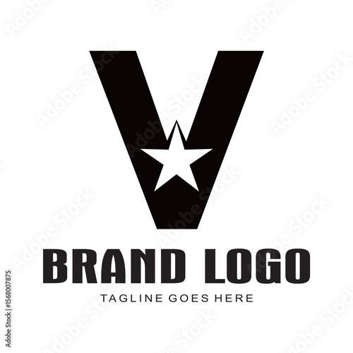 VECTOR LOGO LETTER V COMBINAT...