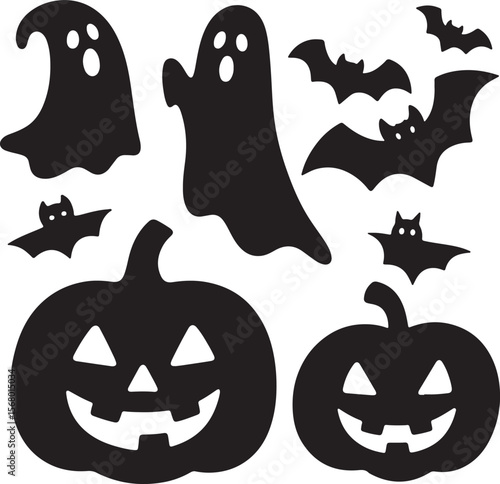 halloween vector set