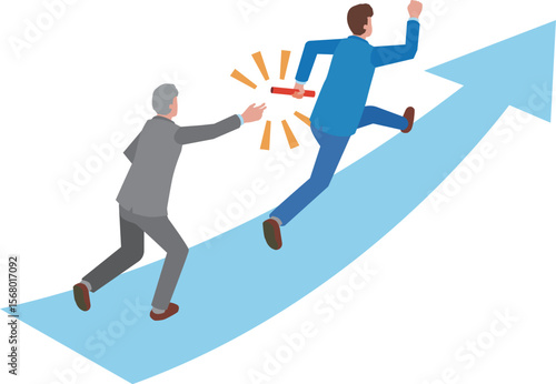 事業承継のイメージイラスト