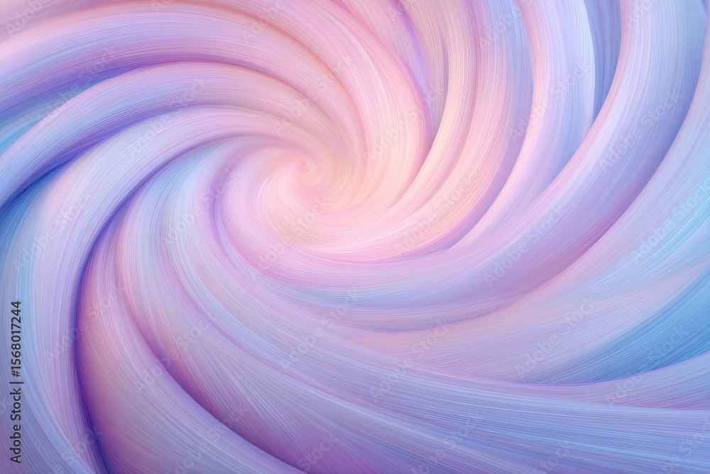 Obraz premium Soft pastel swirls create a calming vortex of colors in a dreamy space