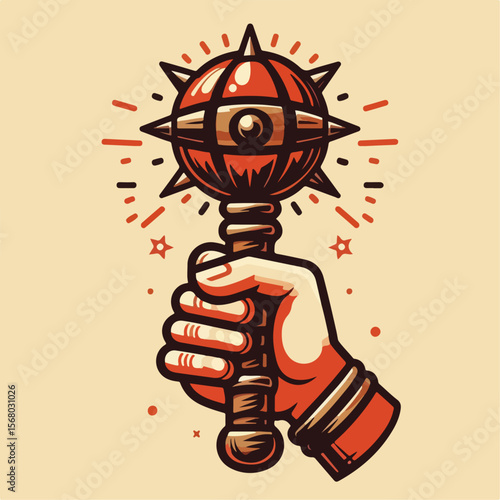 illustration of acient weaponry