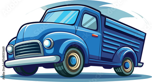 old truck vector illustration